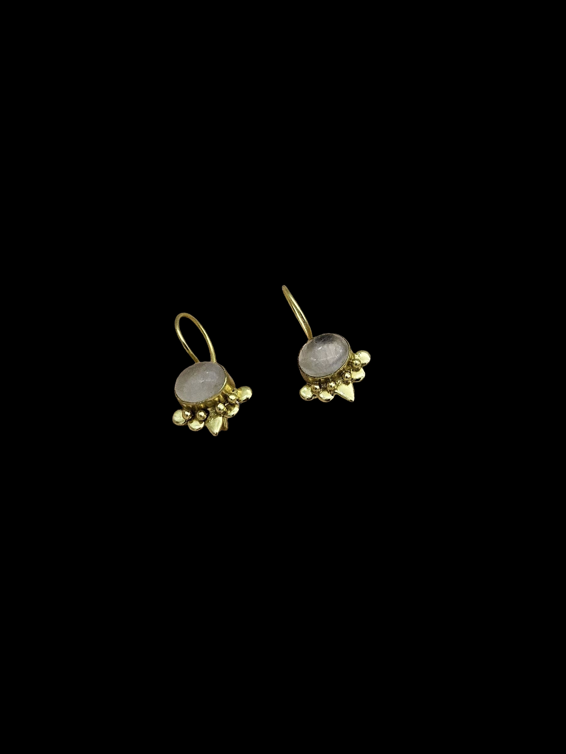 Charming Gold plated Aquamarine Stone light Weight daily use Statement Earrings