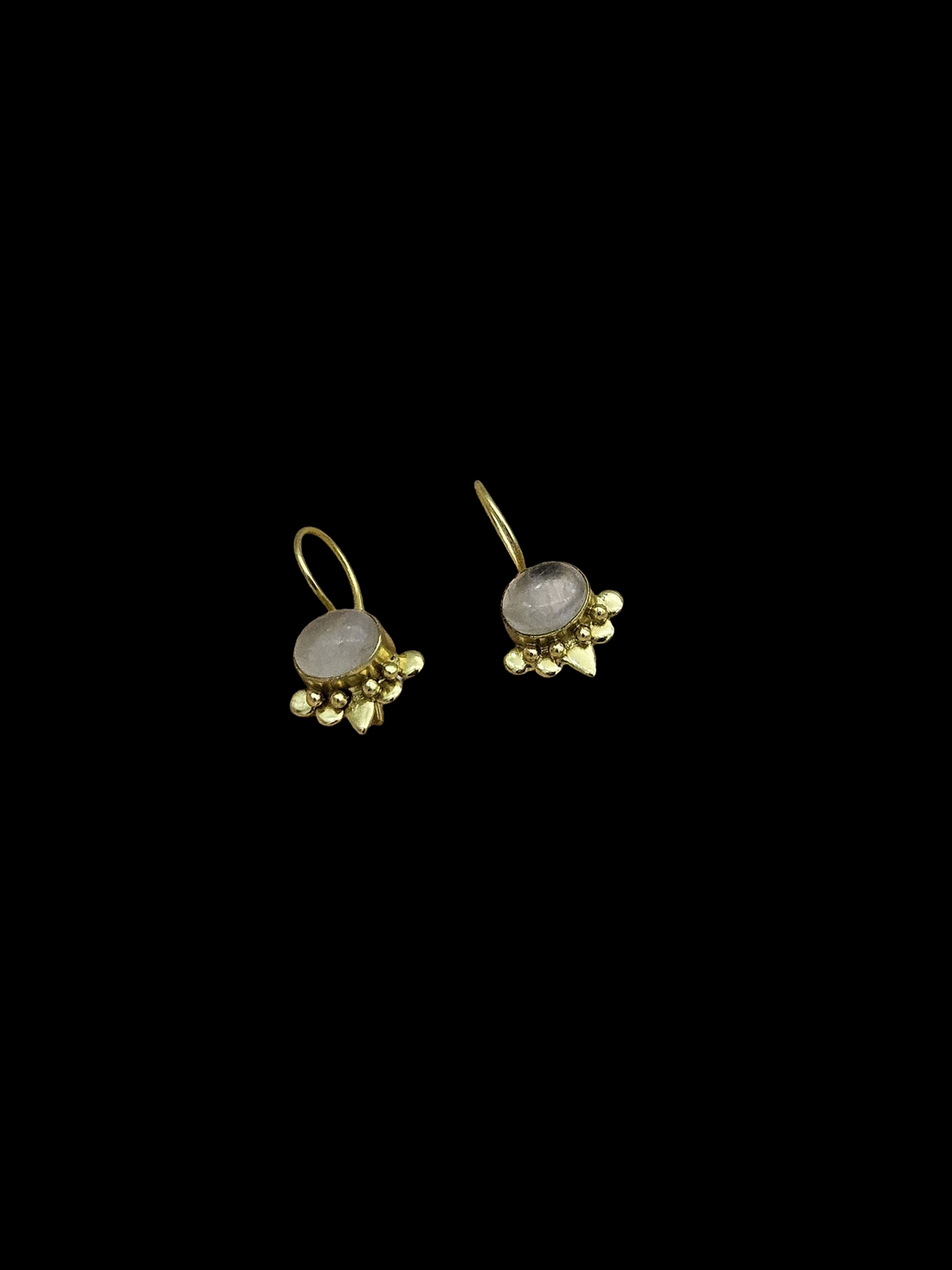 Charming Gold plated Aquamarine Stone light Weight daily use Statement Earrings