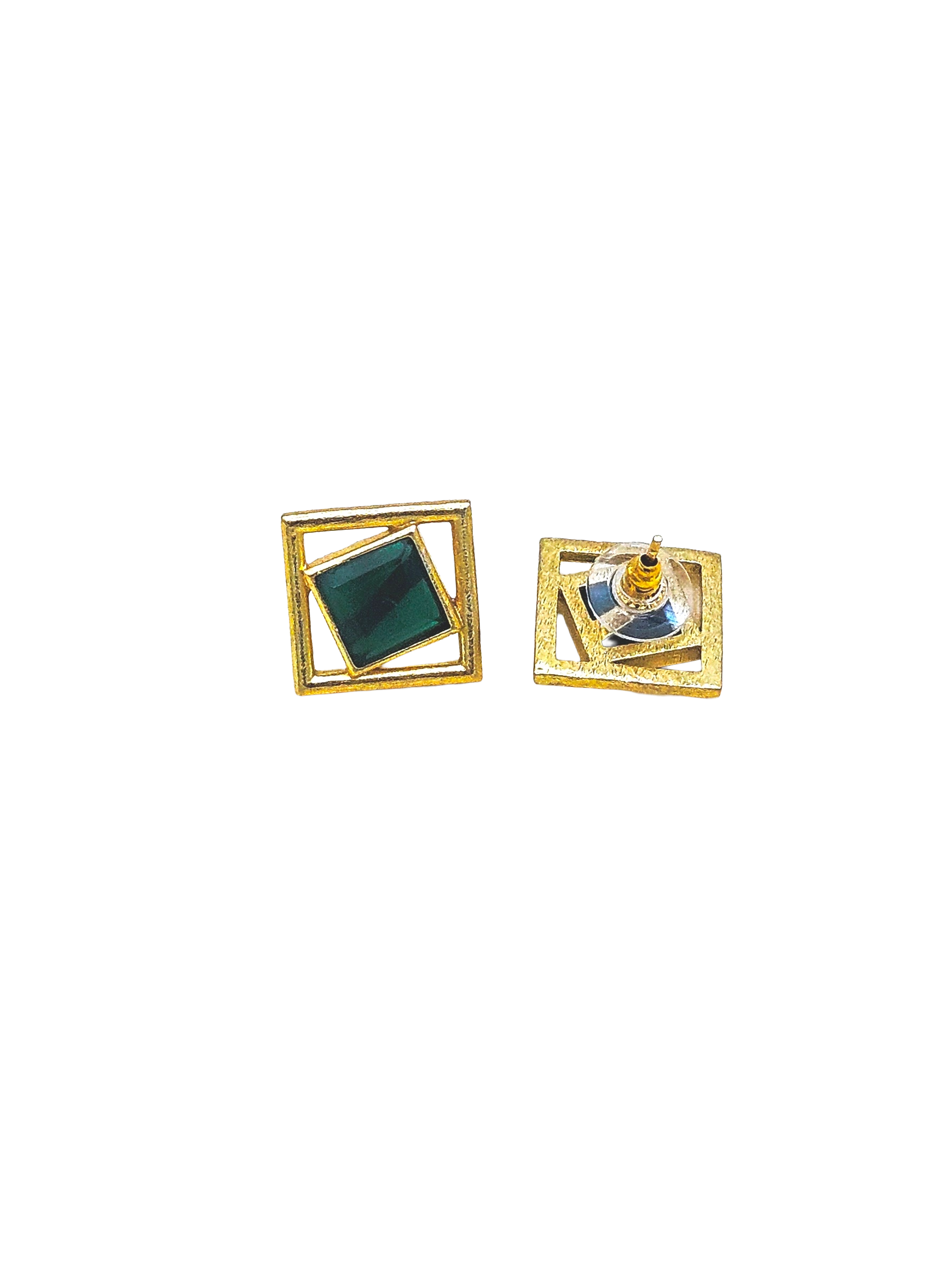 Fine Artistic Gold plated Semi Precious Stone Chips attractive designer Light Weight Earrings