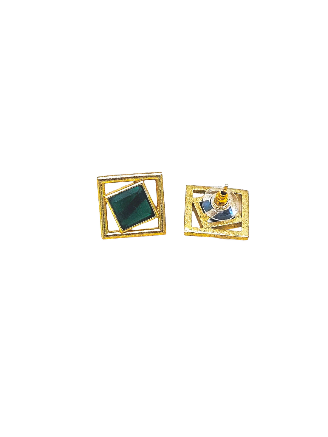 Fine Artistic Gold plated Semi Precious Stone Chips attractive designer Light Weight Earrings