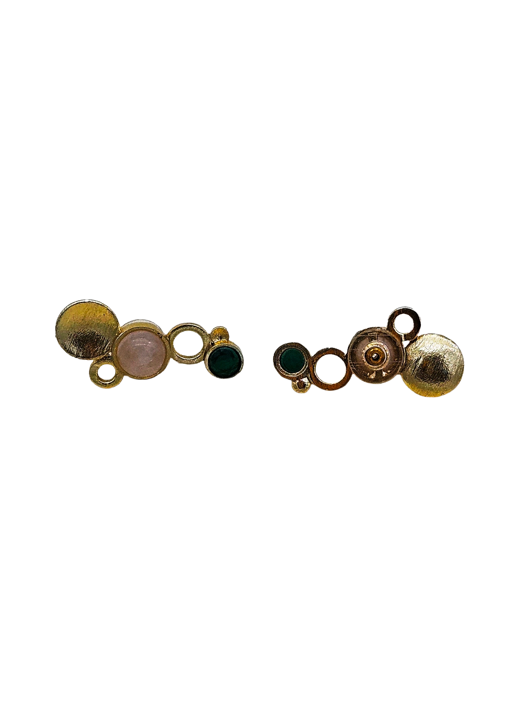 Stunning Gold plated  Semi Precious Stone  attractive designer Light Weight Stud Earrings