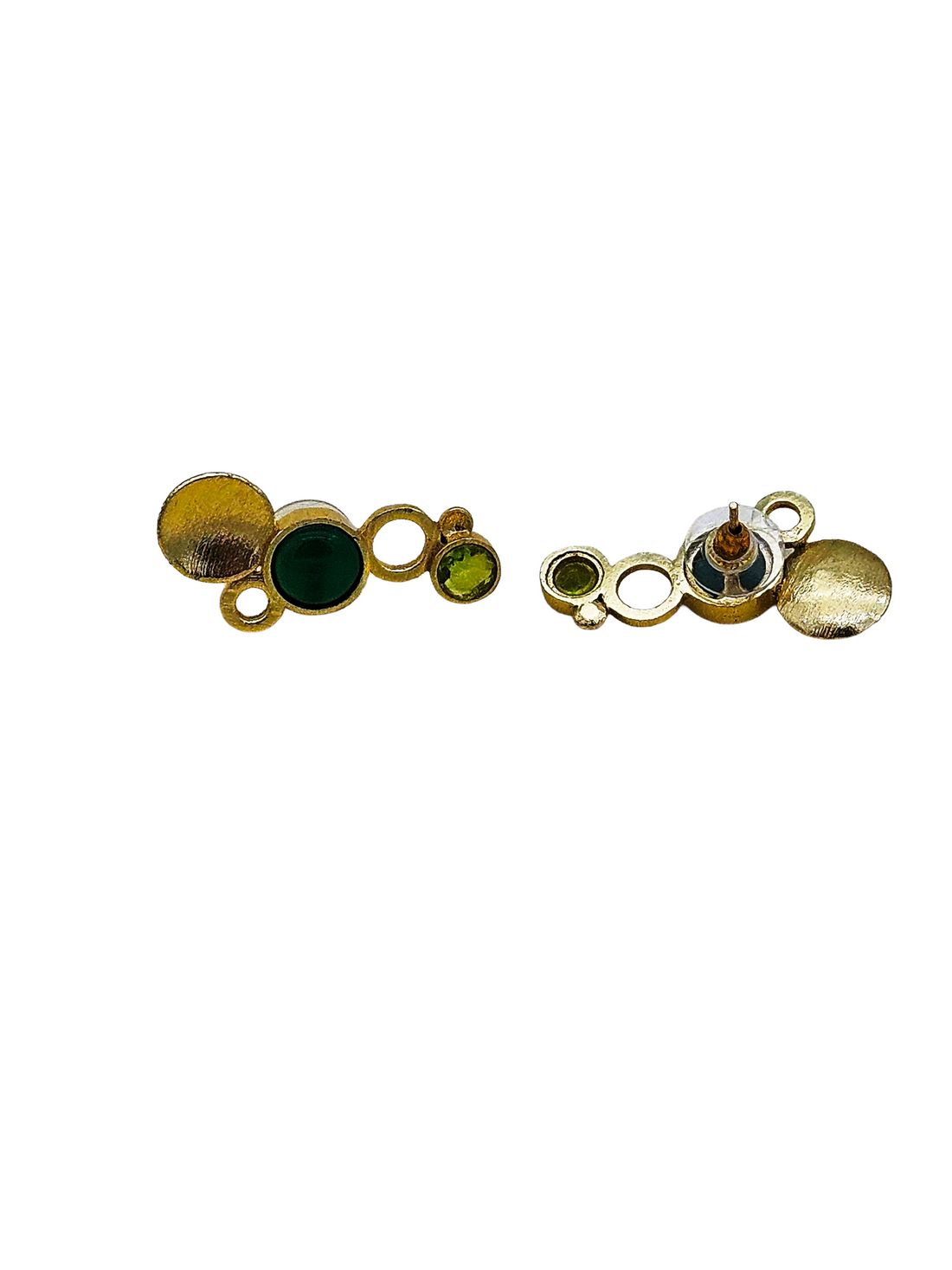 Stunning Gold plated  Semi Precious Stone  attractive designer Light Weight Stud Earrings