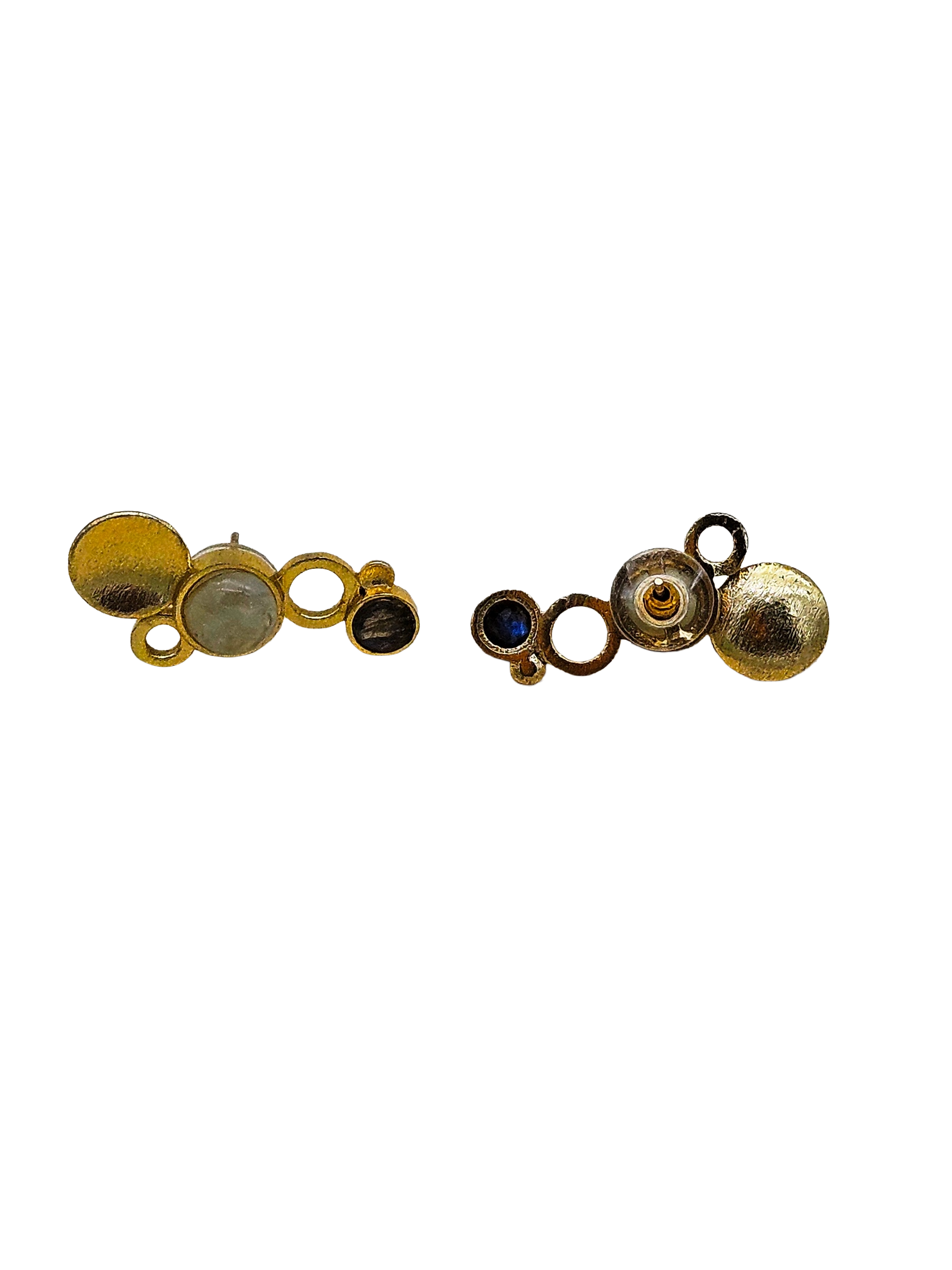 Stunning Gold plated  Semi Precious Stone  attractive designer Light Weight Stud Earrings