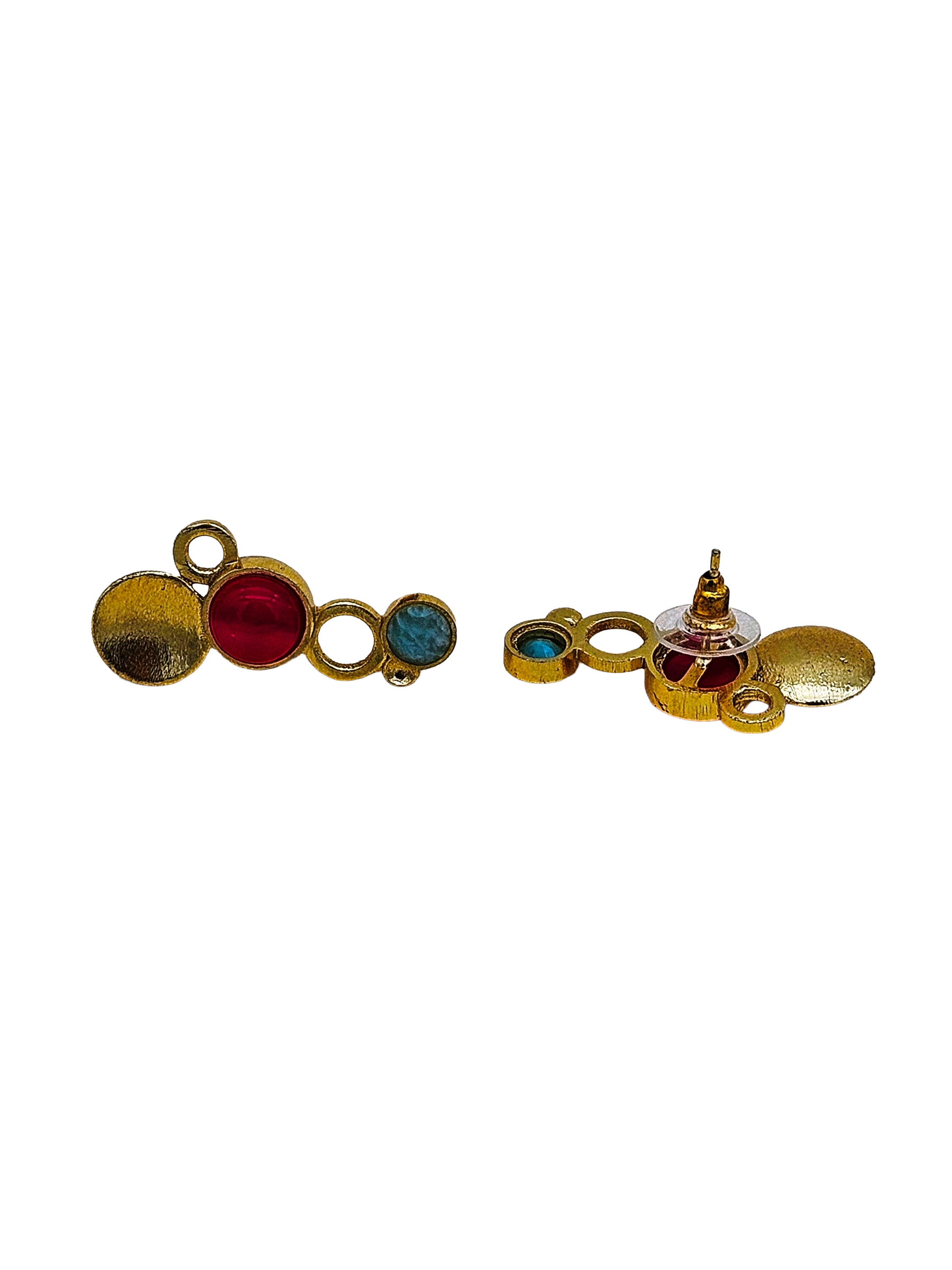 Stunning Gold plated  Semi Precious Stone  attractive designer Light Weight Stud Earrings