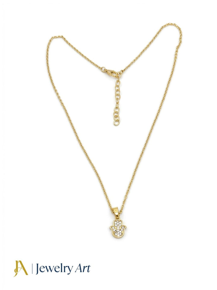 simple elegant round necklace white rhodium CZ stone lightweight pendant
