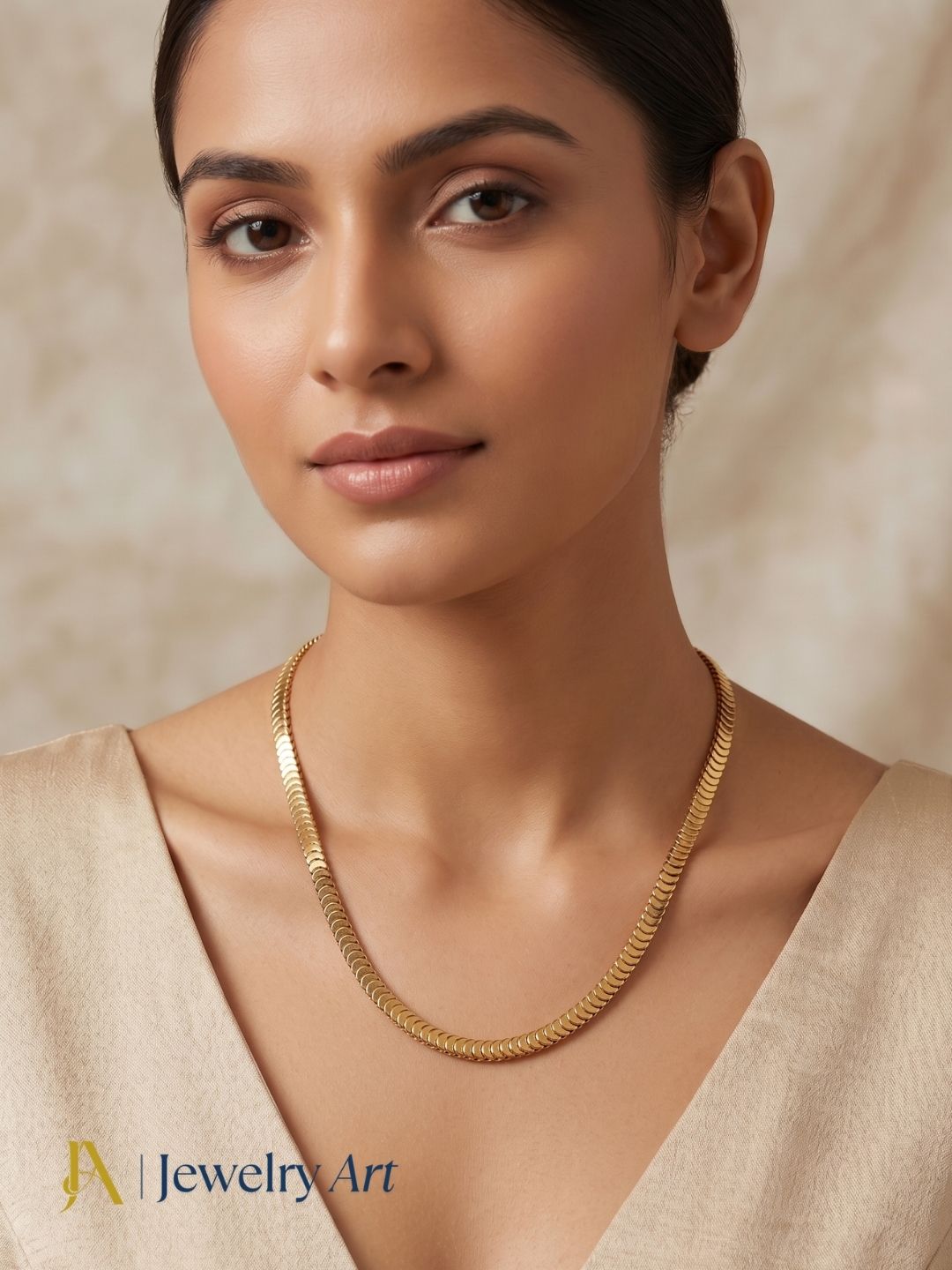fine gold plated snake chain elegant unisex necklace everyday wear
