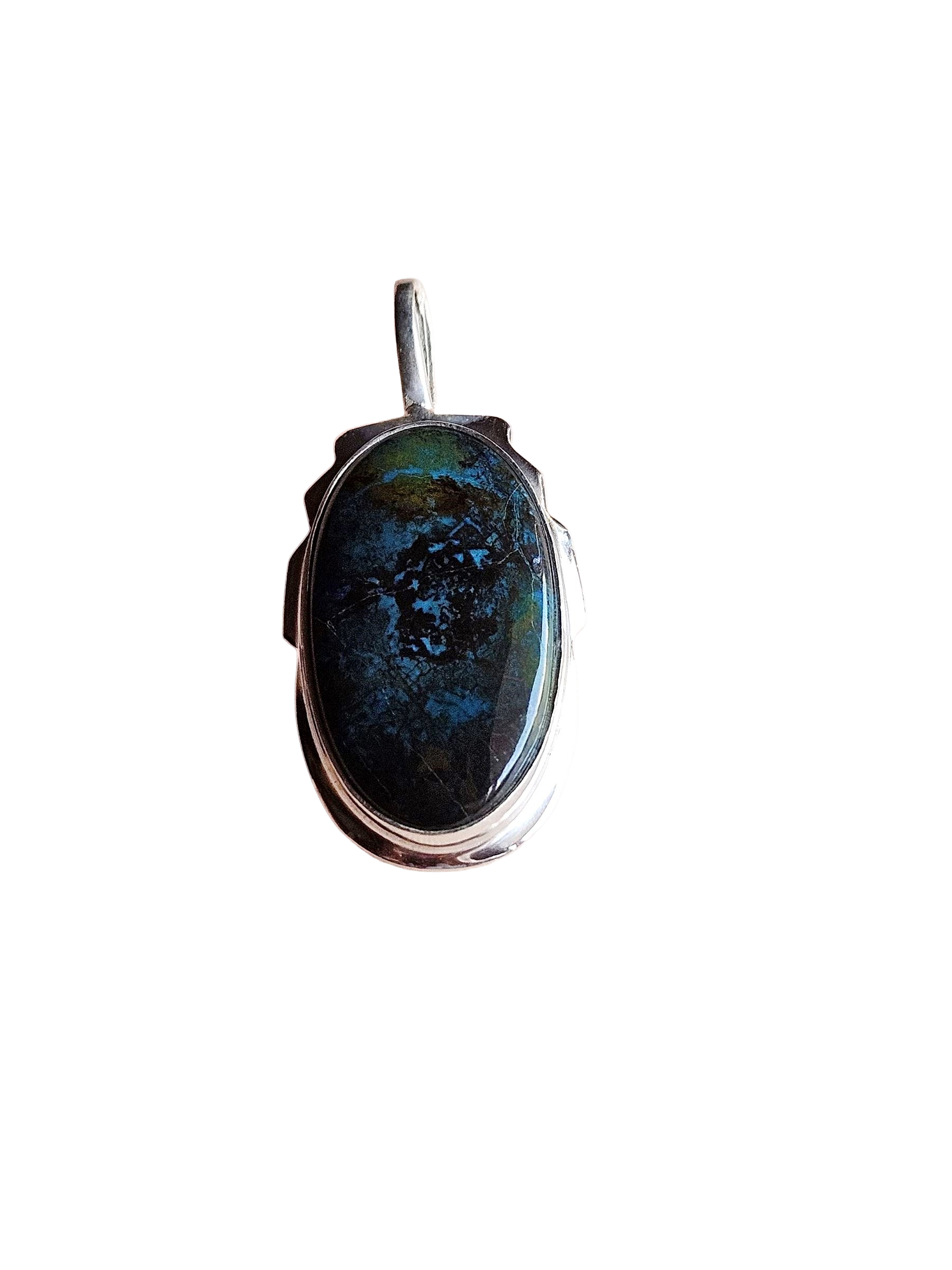 Stylish Pietersite Gemstone Pendant for Men – Silver Plated GS Handmade Designer Pendant