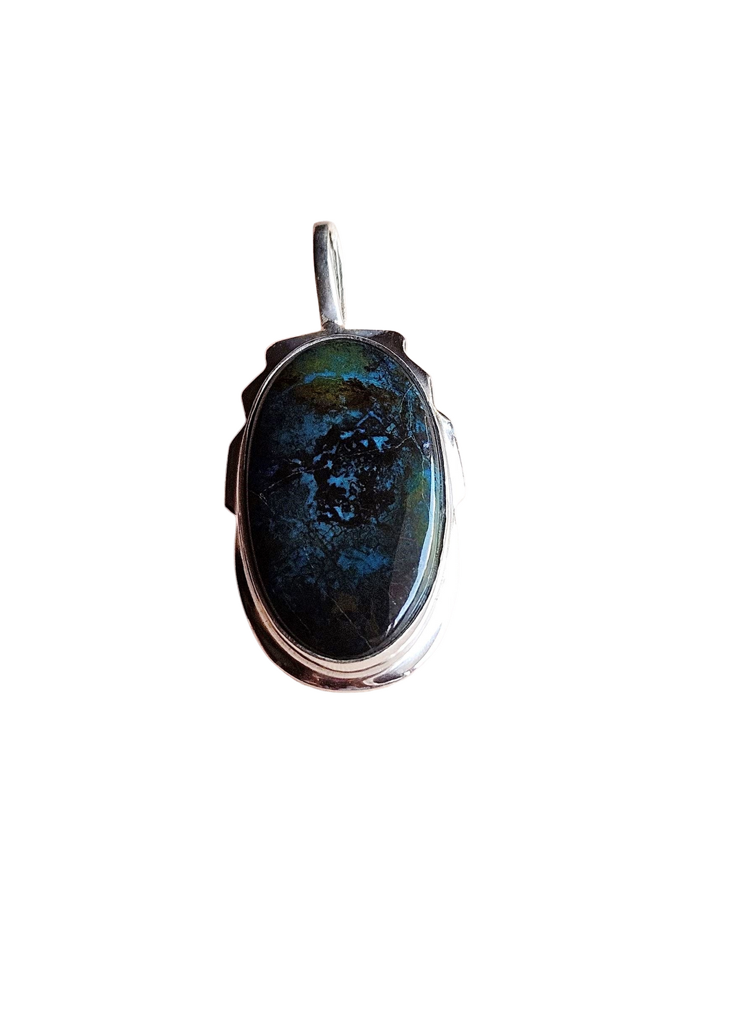 Stylish Pietersite Gemstone Pendant for Men – Silver Plated GS Handmade Designer Pendant