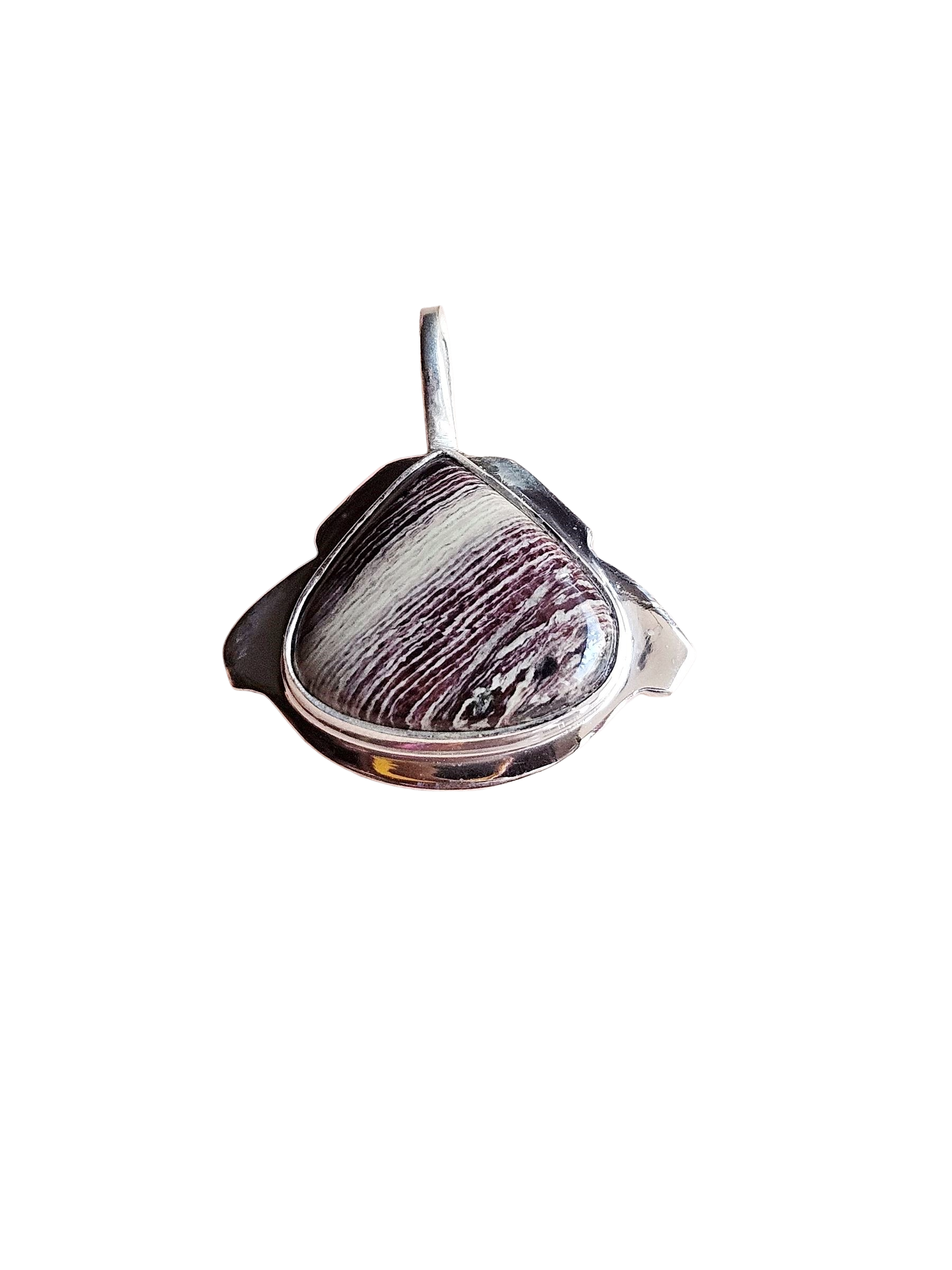 Natural Jasper Gemstone Pendant for Men – Silver Plated GS Handmade Designer Pendant