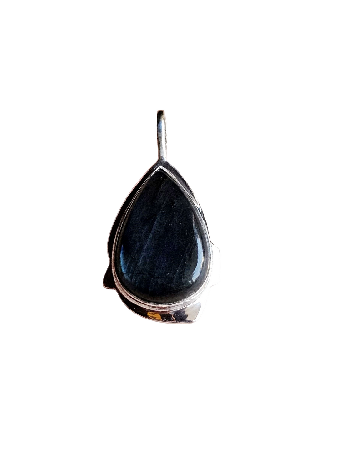 Natural Labradorite Gemstone Pendant for Men – Silver Plated GS Handmade Designer Pendant