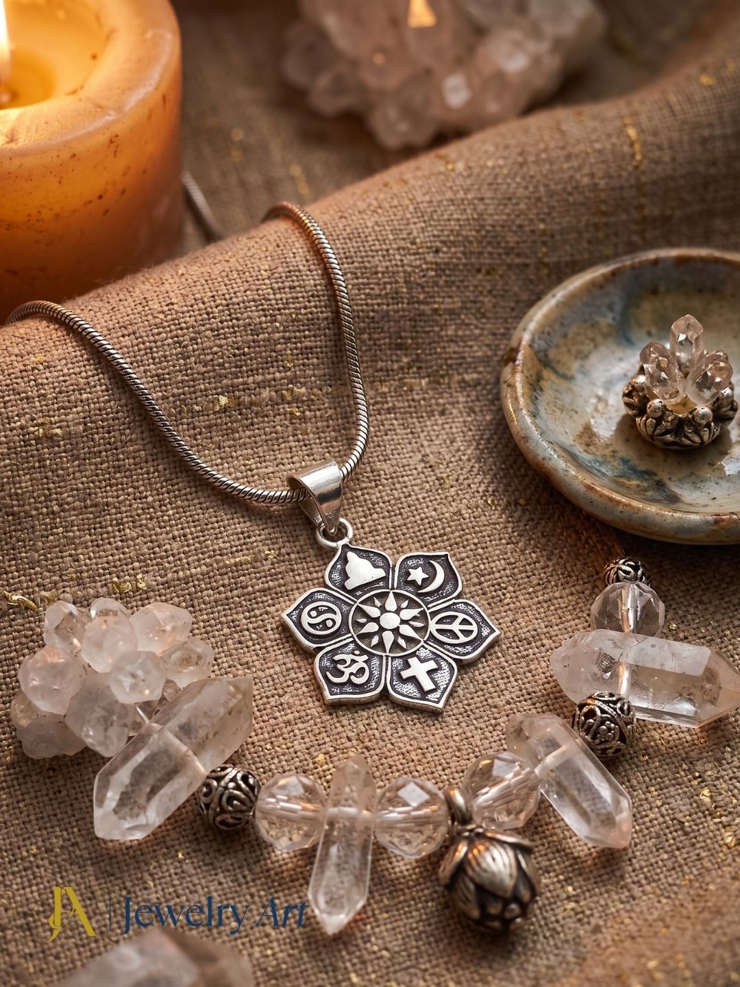 GS oxidized religious symbols cute designer lightweight chain pendant for women and men
