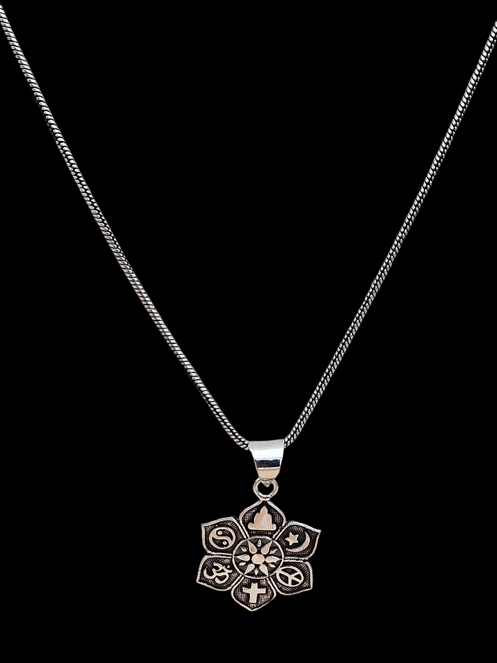 Awesome GS Oxidized Religious Symbols Cute Designer Light Weight Chain Pendant