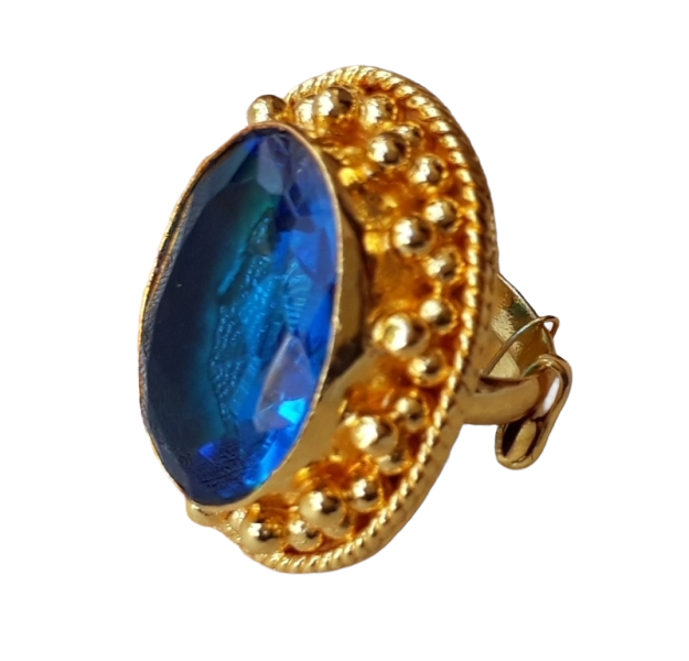 Elegant Gold plated Hydro BT Ring for Women - Handmade Designer Statement Ring