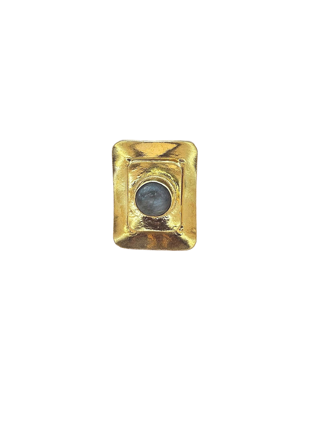Handcrafted Gold plated Ropara stone  Ring for Women - Elegant Fashion Jewelry
