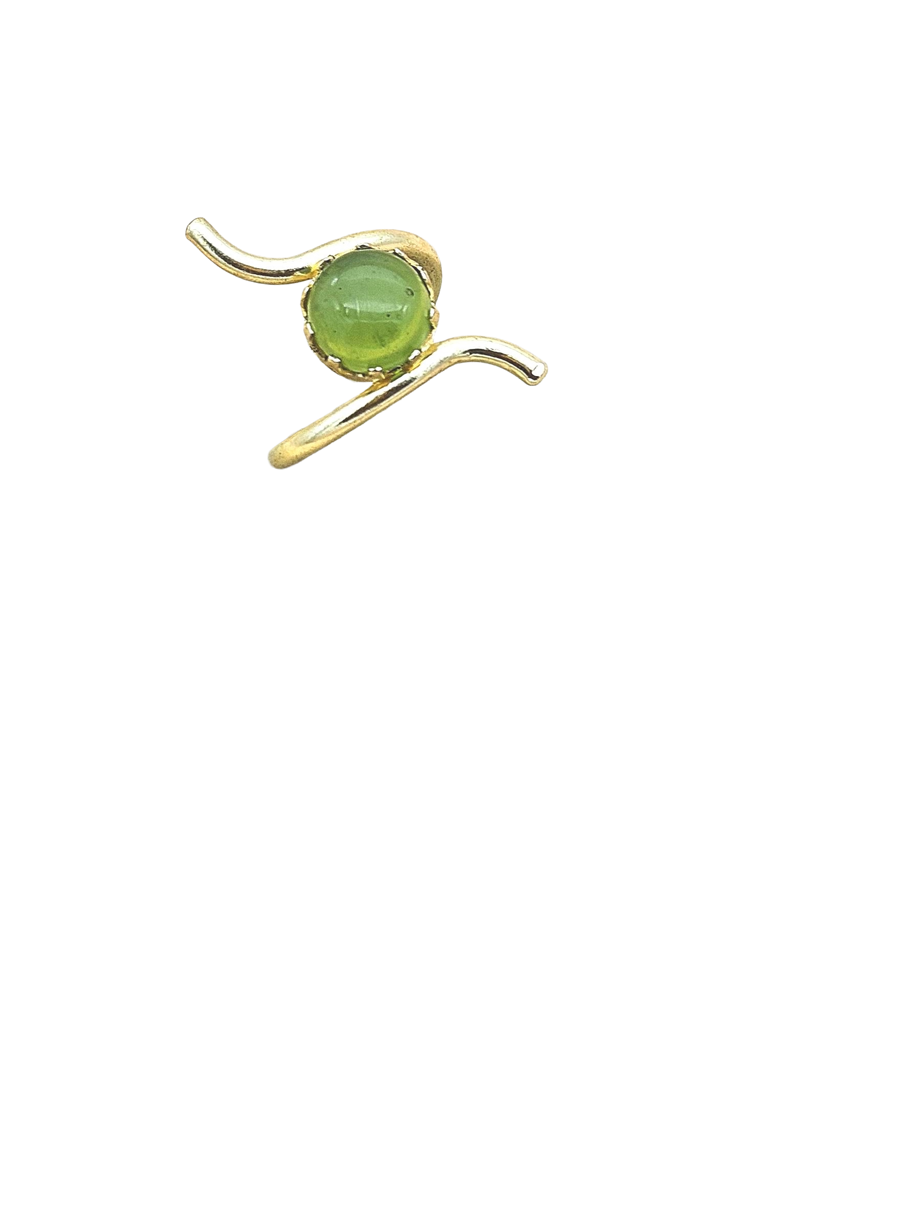 Handcrafted Gold Plated Peridot Onyx Stone Ring for Women – Curve Designer Jewelry