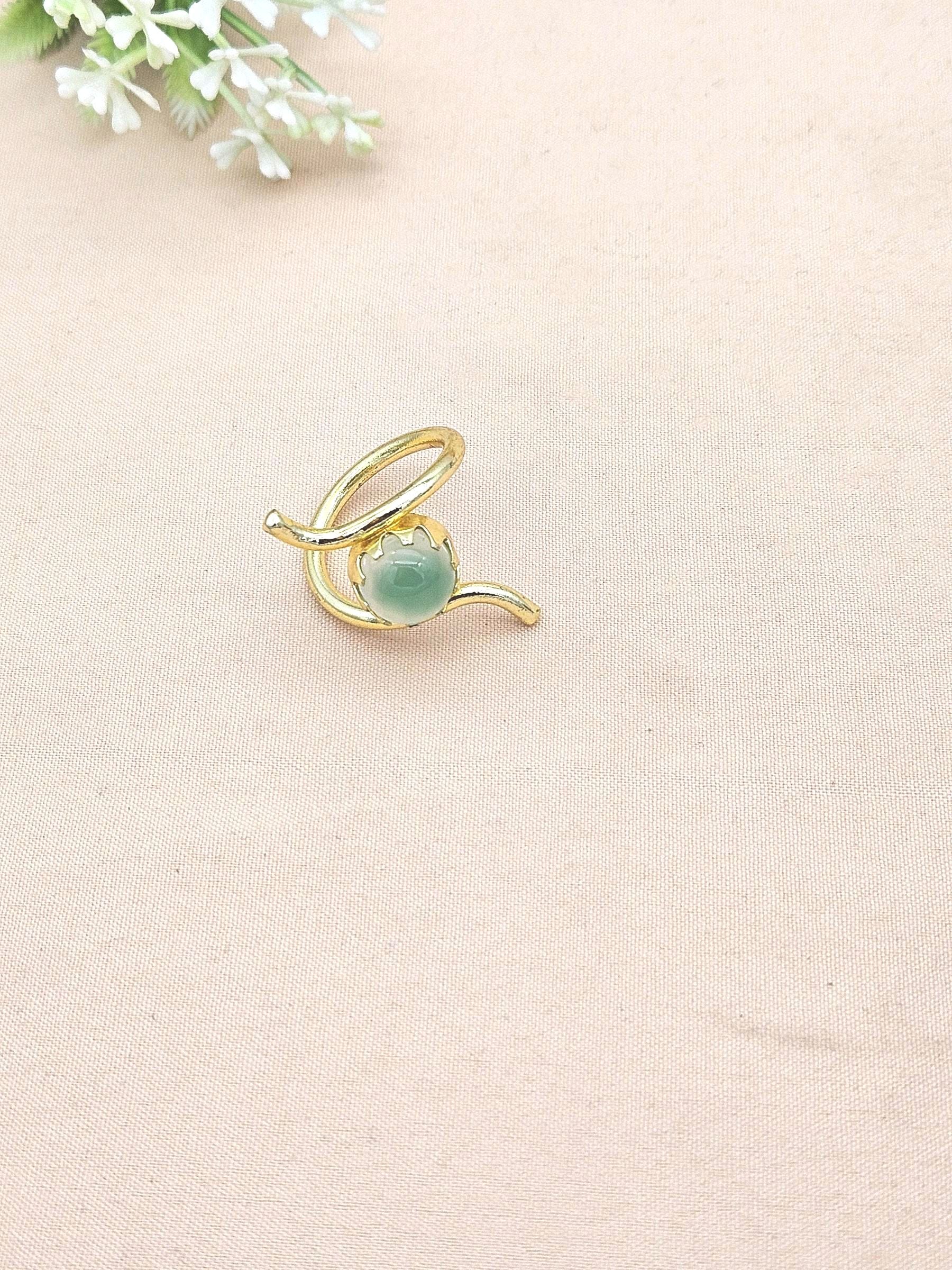 Handcrafted Gold Plated Chalcedony Stone Ring for Women – Curve Designer Jewelry