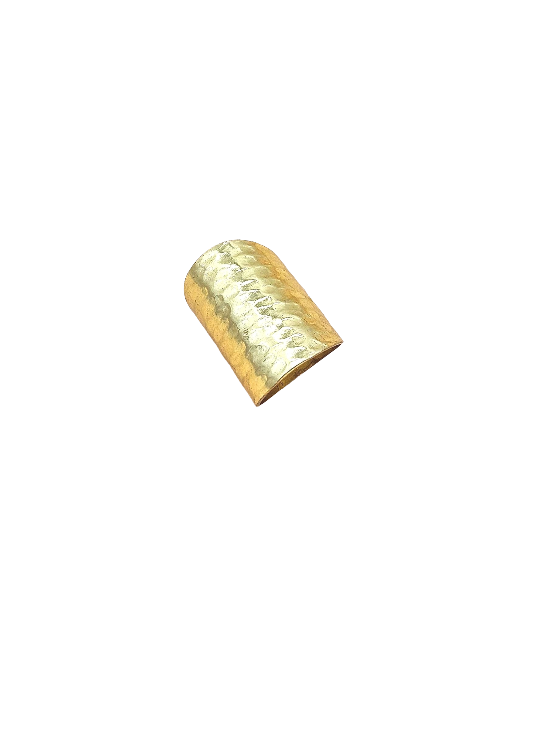 Charming Gold plated Big Hammered Designer US Size 8.5 Finger Ring for women