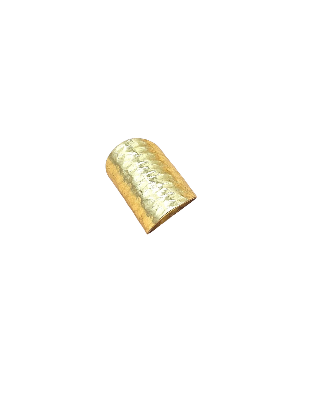 Charming Gold plated Big Hammered Designer US Size 8.5 Finger Ring for women
