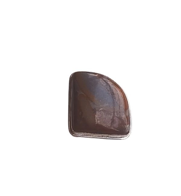 Charming Picture Jasper stone Ring for Men – Silver Plated GS Handmade Stylish Ring