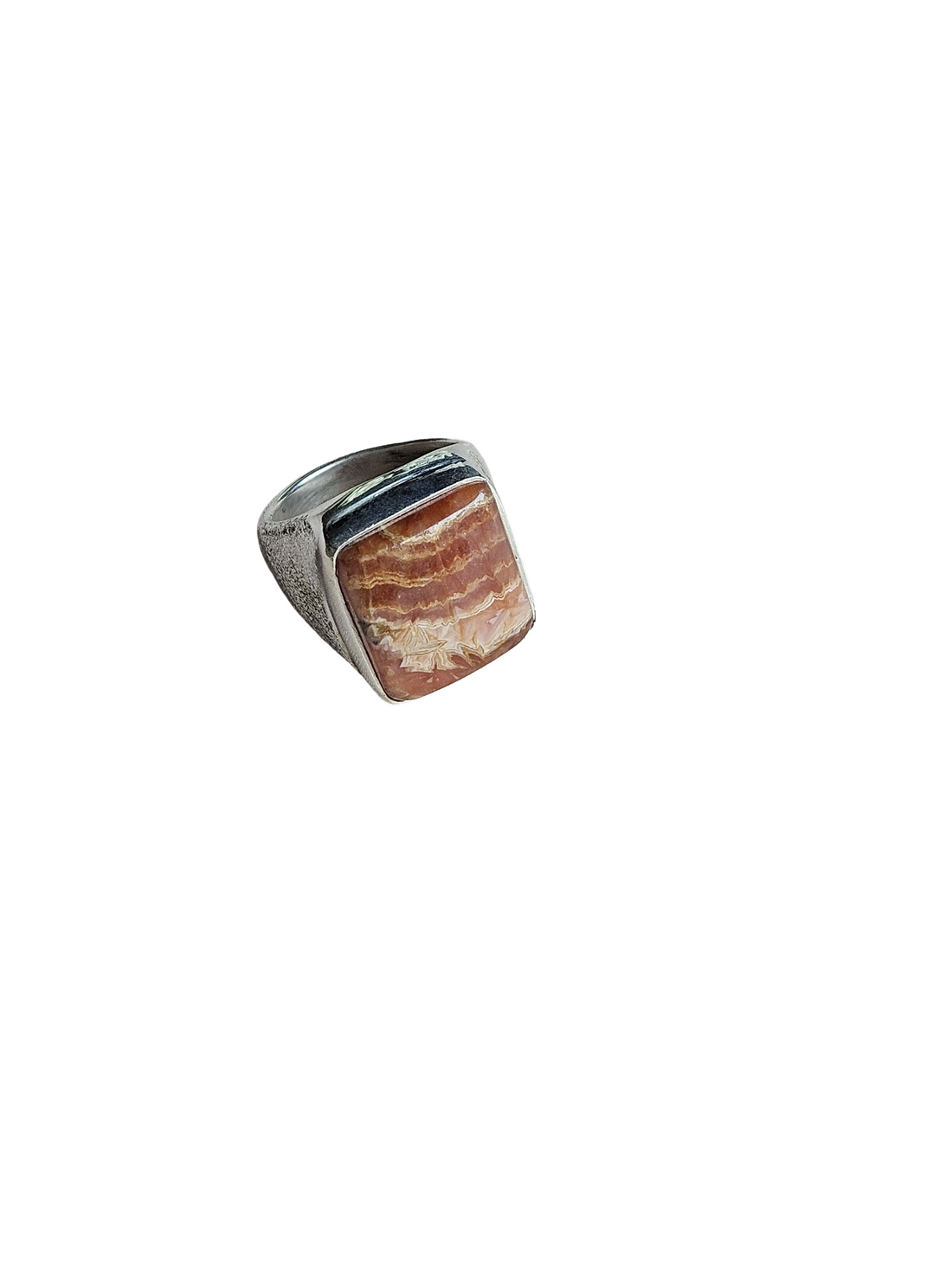 Premium Natural Jasper Ring for Men – Handcrafted Silver Plated GS Fashion Ring