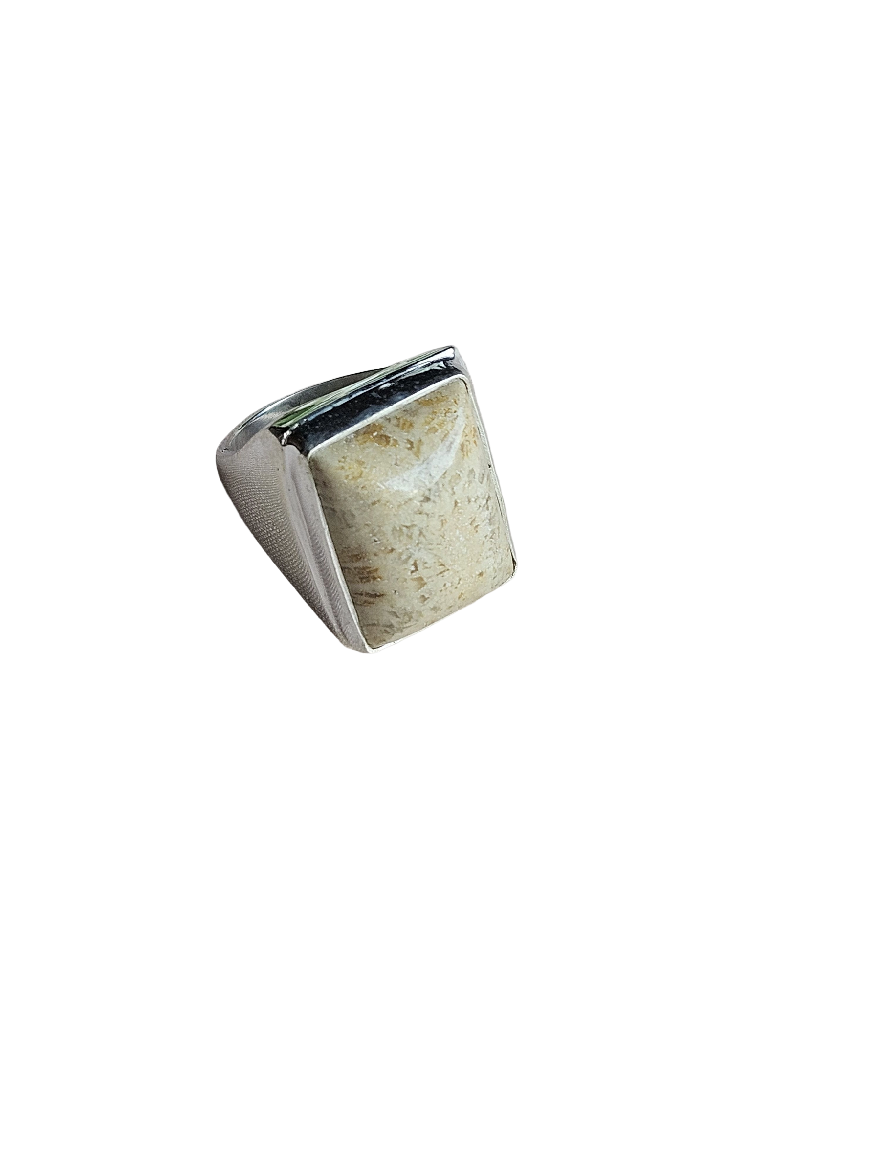 Stylish Jasper Gemstone Ring for Men – Silver Plated GS Handmade Designer Ring
