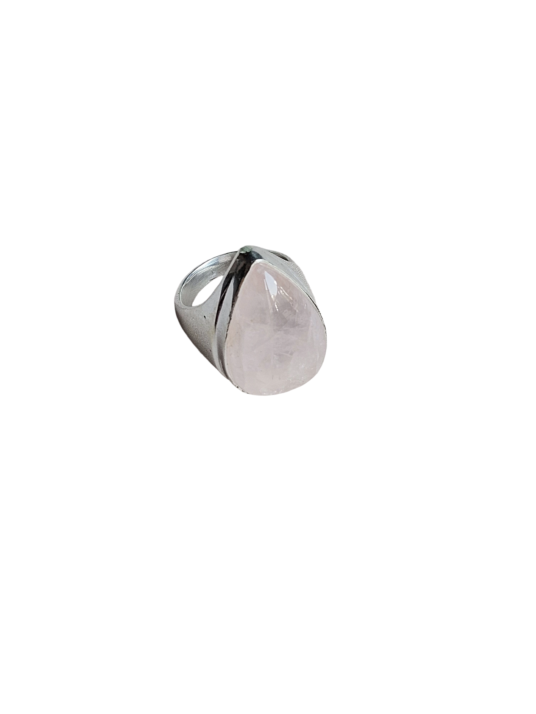 Stylish Rose Quartz Gemstone Ring for Men – Silver Plated GS Handmade Designer Ring