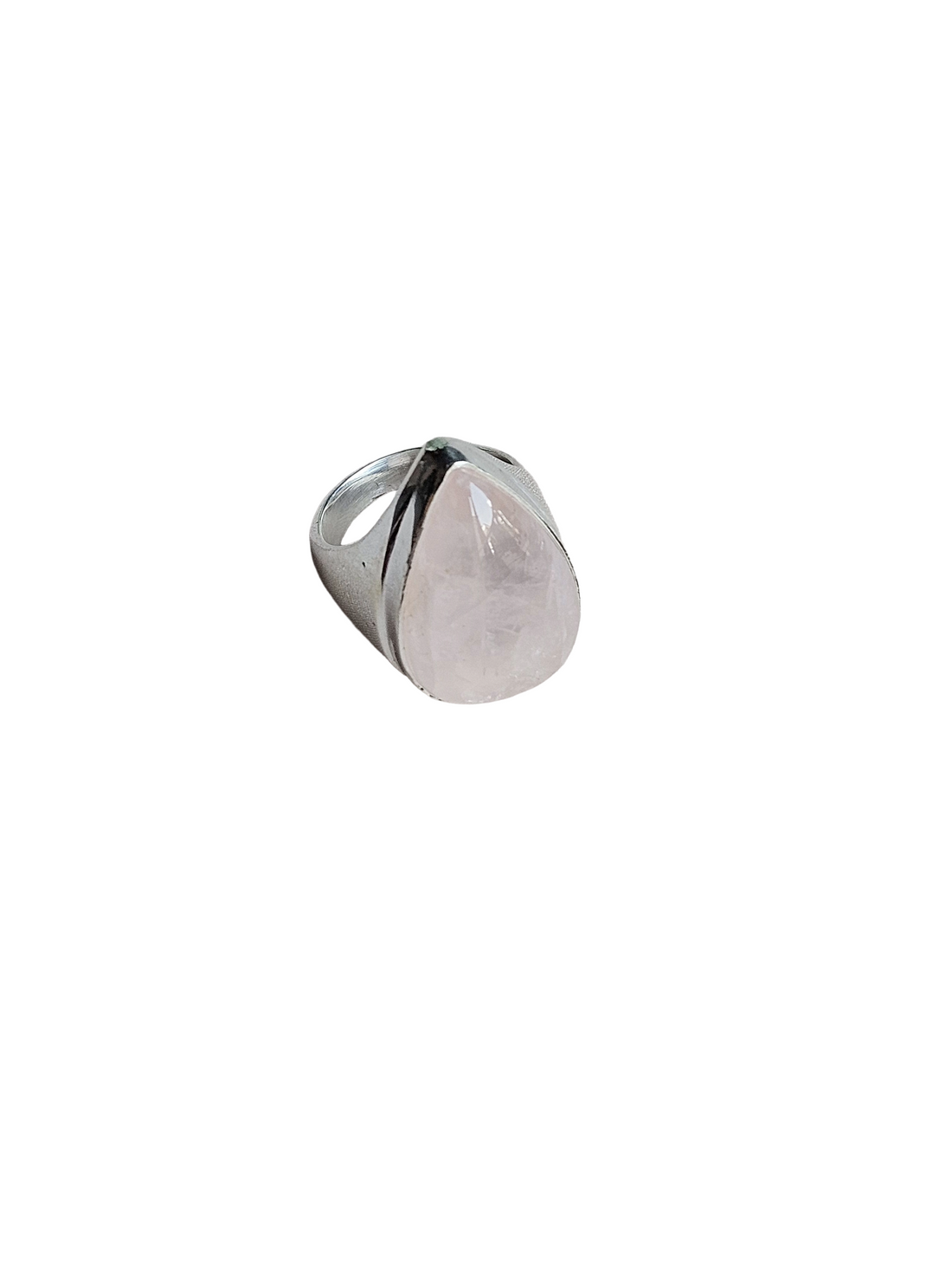 Stylish Rose Quartz Gemstone Ring for Men – Silver Plated GS Handmade Designer Ring