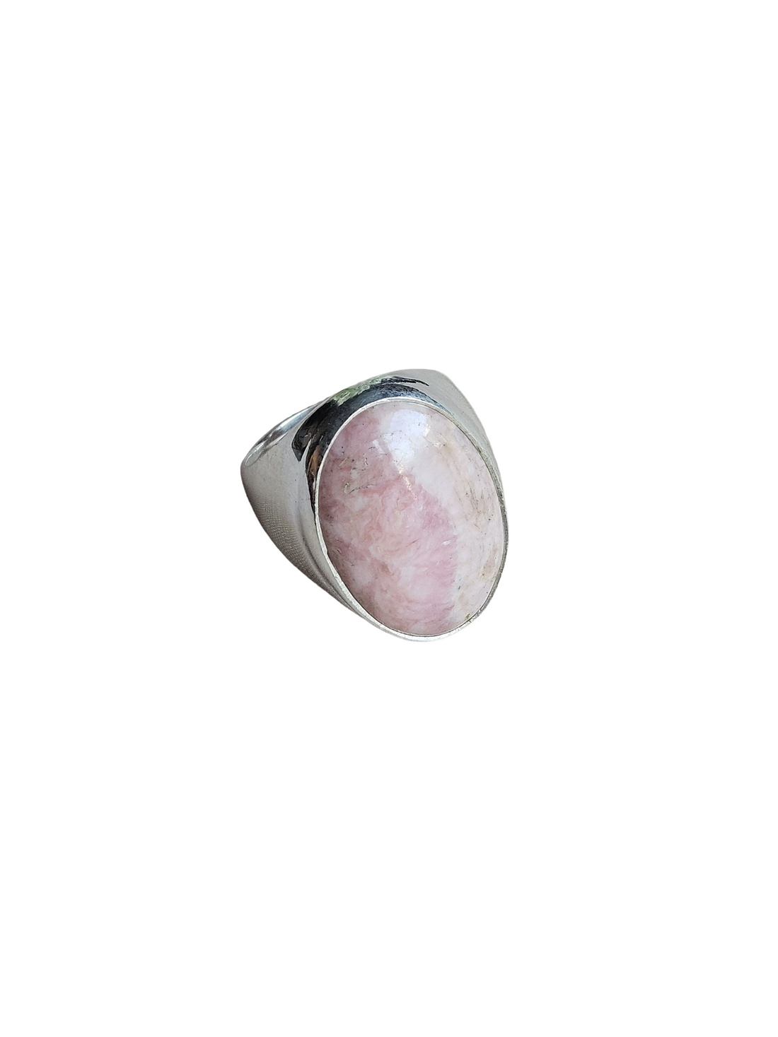 Men’s Natural Jasper Stone Ring – Handcrafted Silver Plated GS Bold Statement Ring