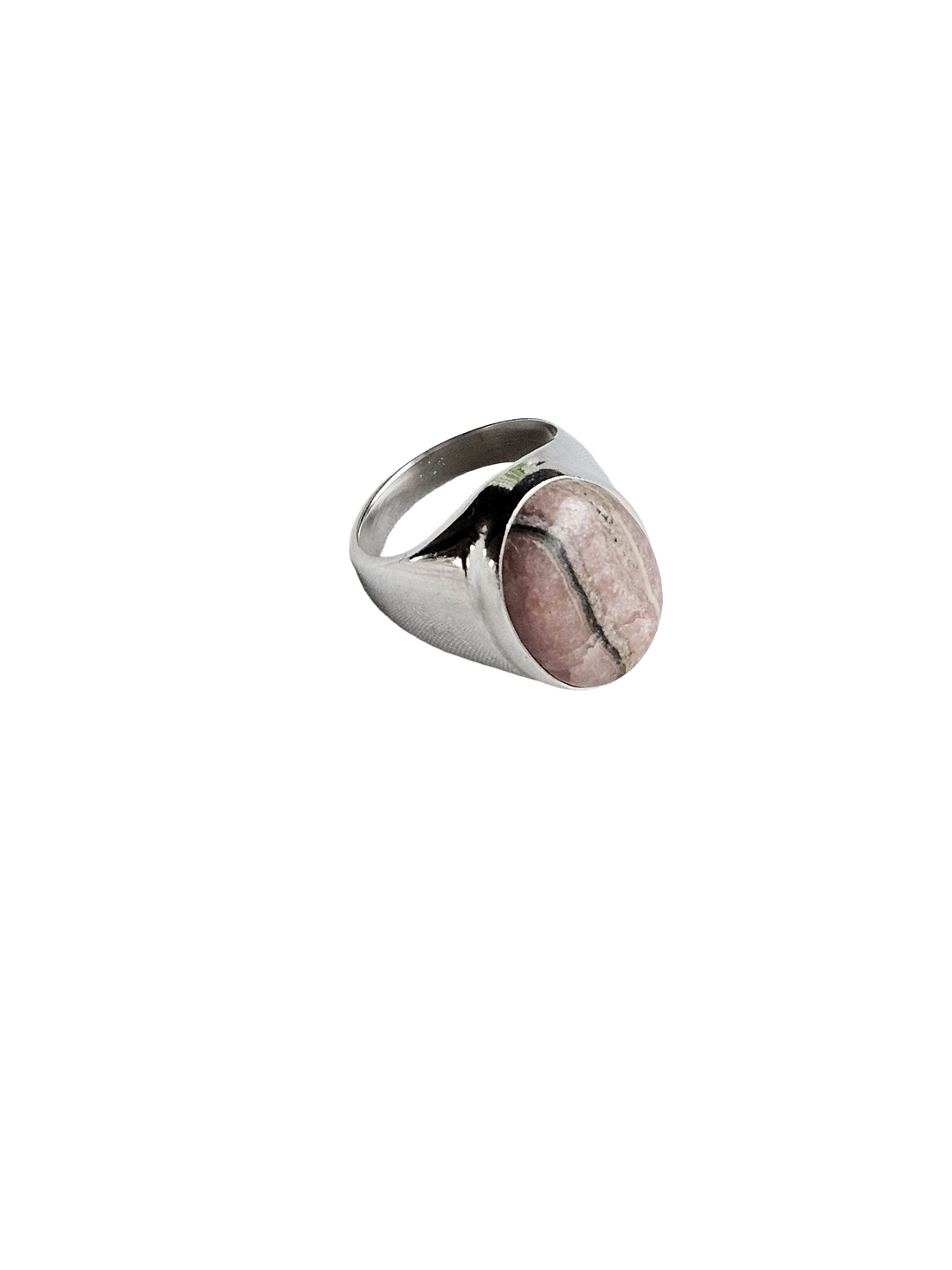 Handcrafted Jasper Gemstone Ring for Men – Silver Plated GS Designer Statement Ring