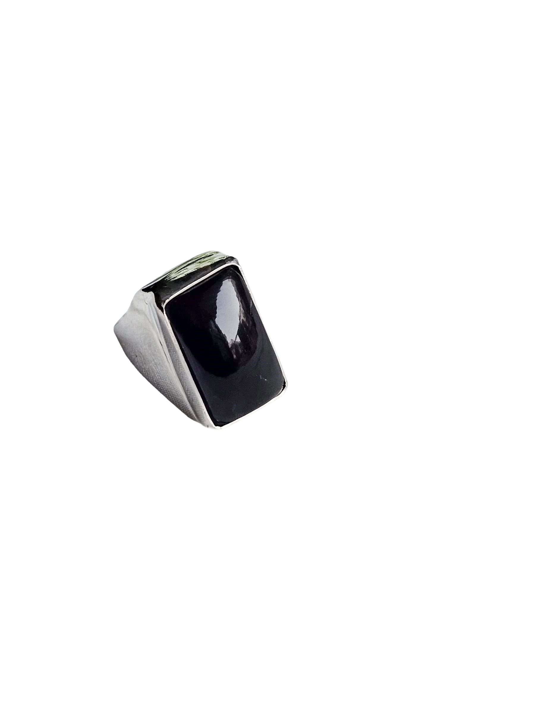Natural Amethyst Stone Ring for Men – Silver Plated GS Handcrafted Designer Ring