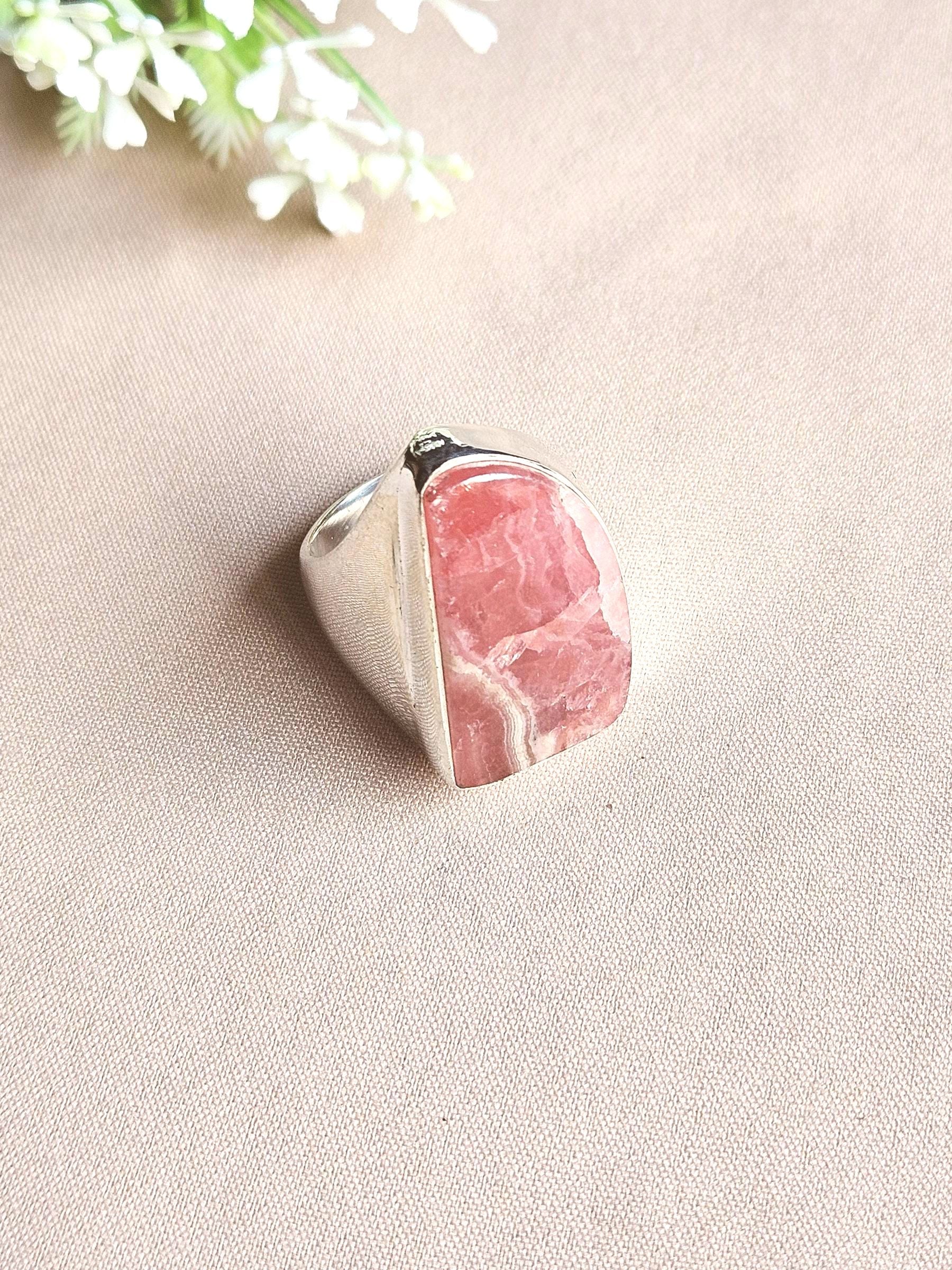 Artisan Jasper Gemstone Ring – Silver Plated GS Ring for Men