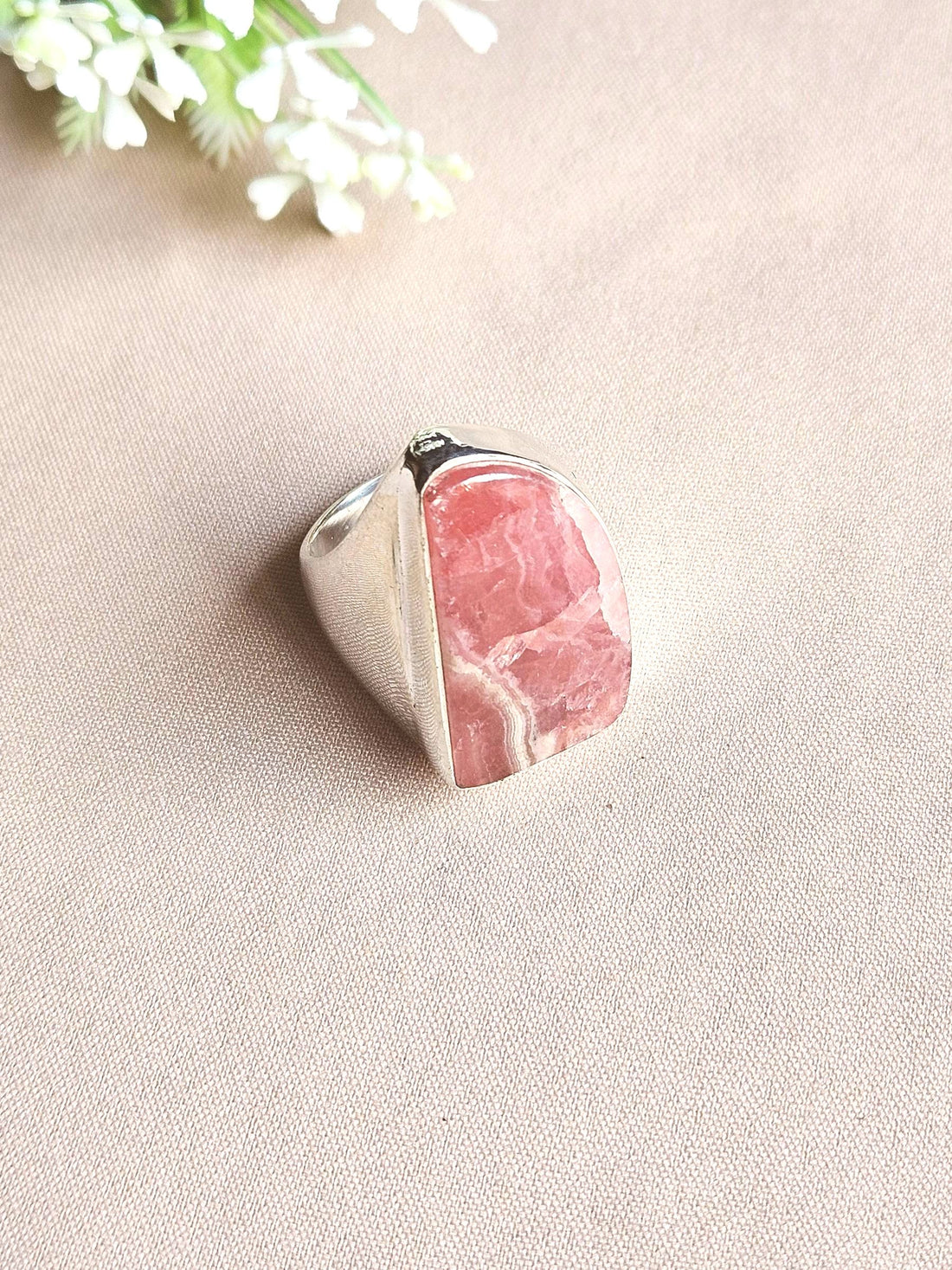 Artisan Jasper Gemstone Ring – Silver Plated GS Ring for Men