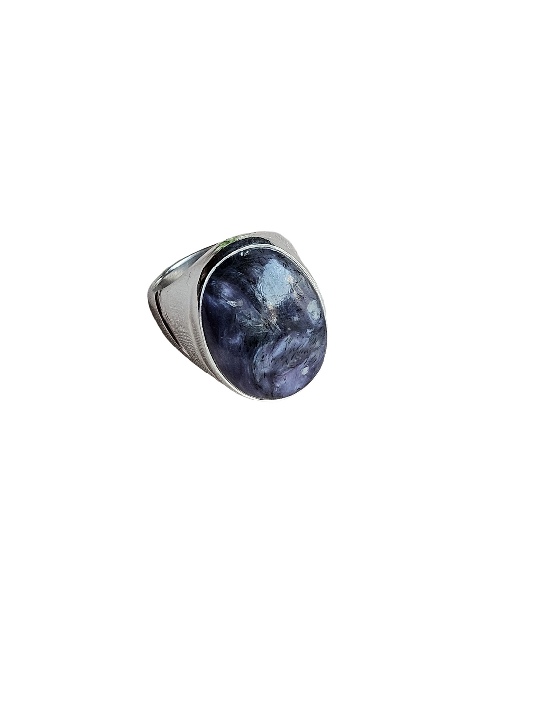 Men’s Natural Jasper Ring – Handcrafted Silver Overlay GS Unique Artisan Jewelry
