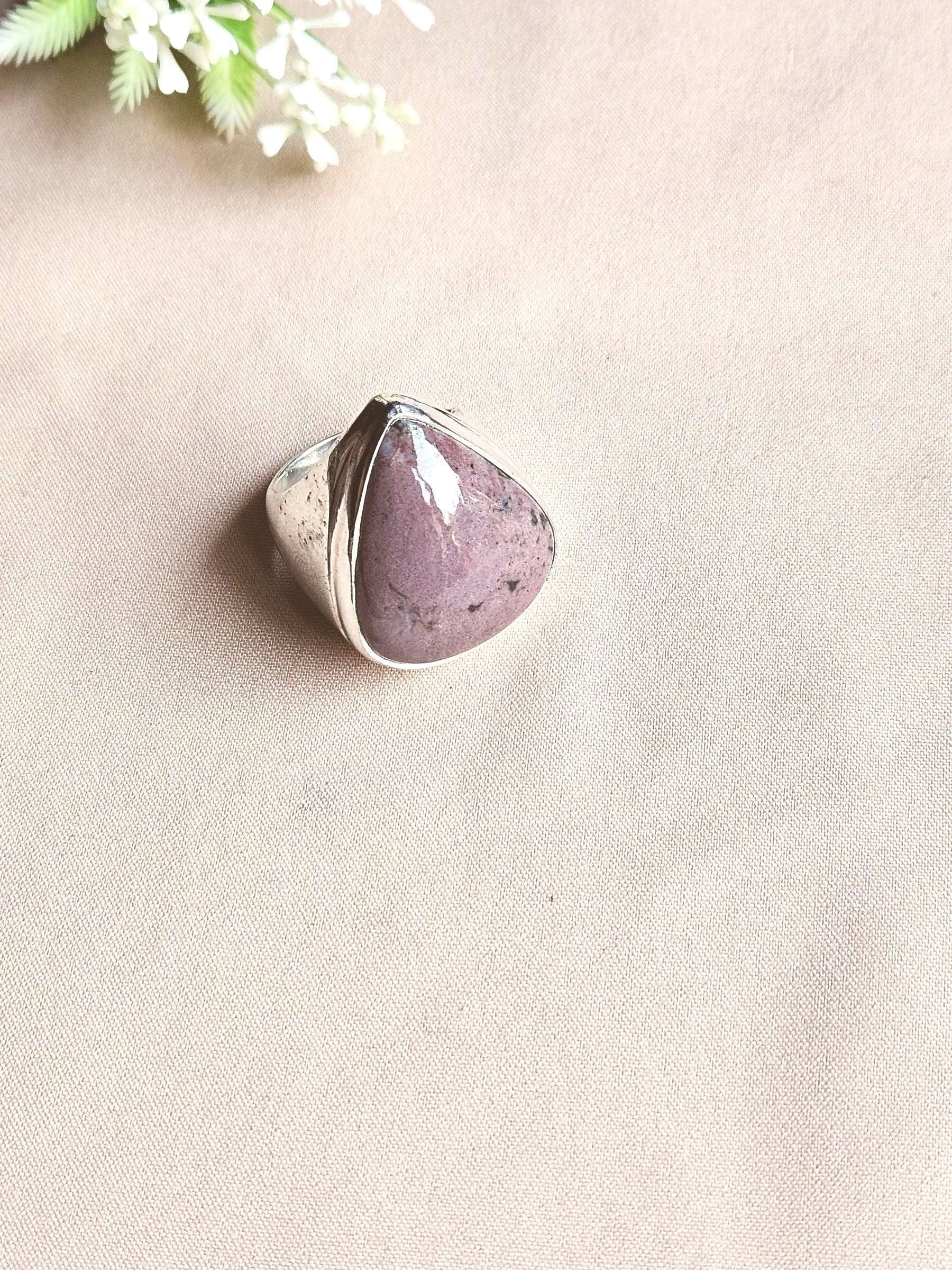 Men’s Natural Jasper Ring – Handcrafted Silver Overlay GS Unique Artisan Jewelry