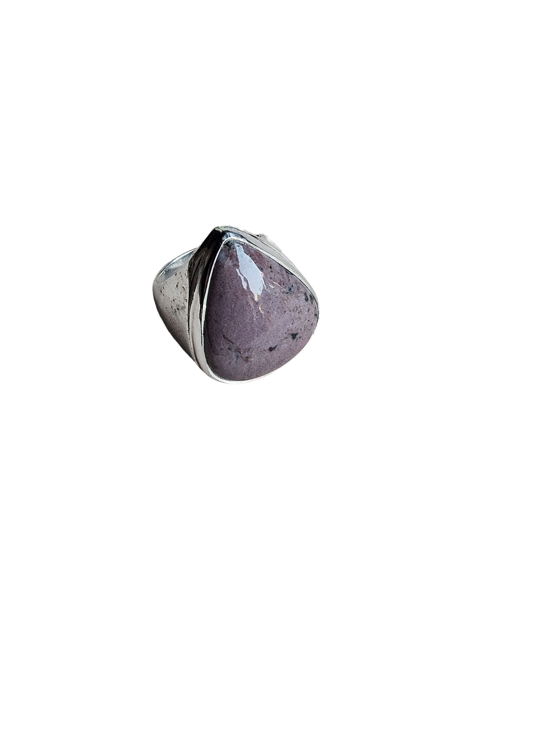 Men’s Natural Jasper Ring – Handcrafted Silver Overlay GS Unique Artisan Jewelry