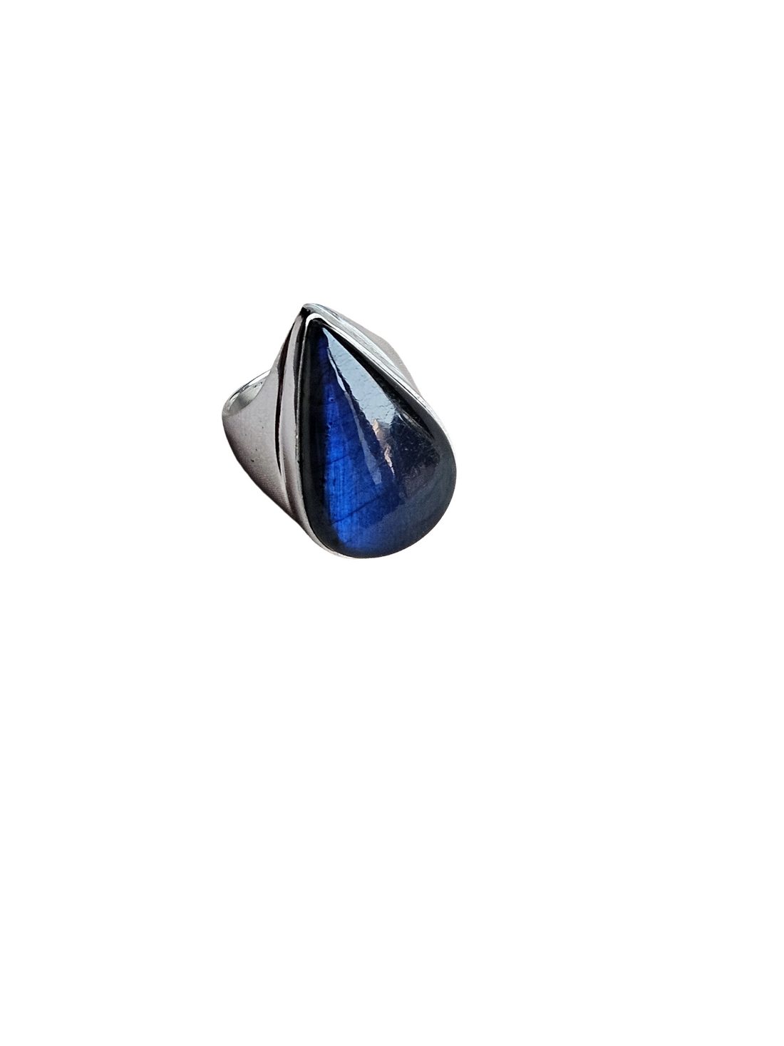 Natural Labradorite Ring for Men – Handcrafted Silver Plated GS Designer Ring