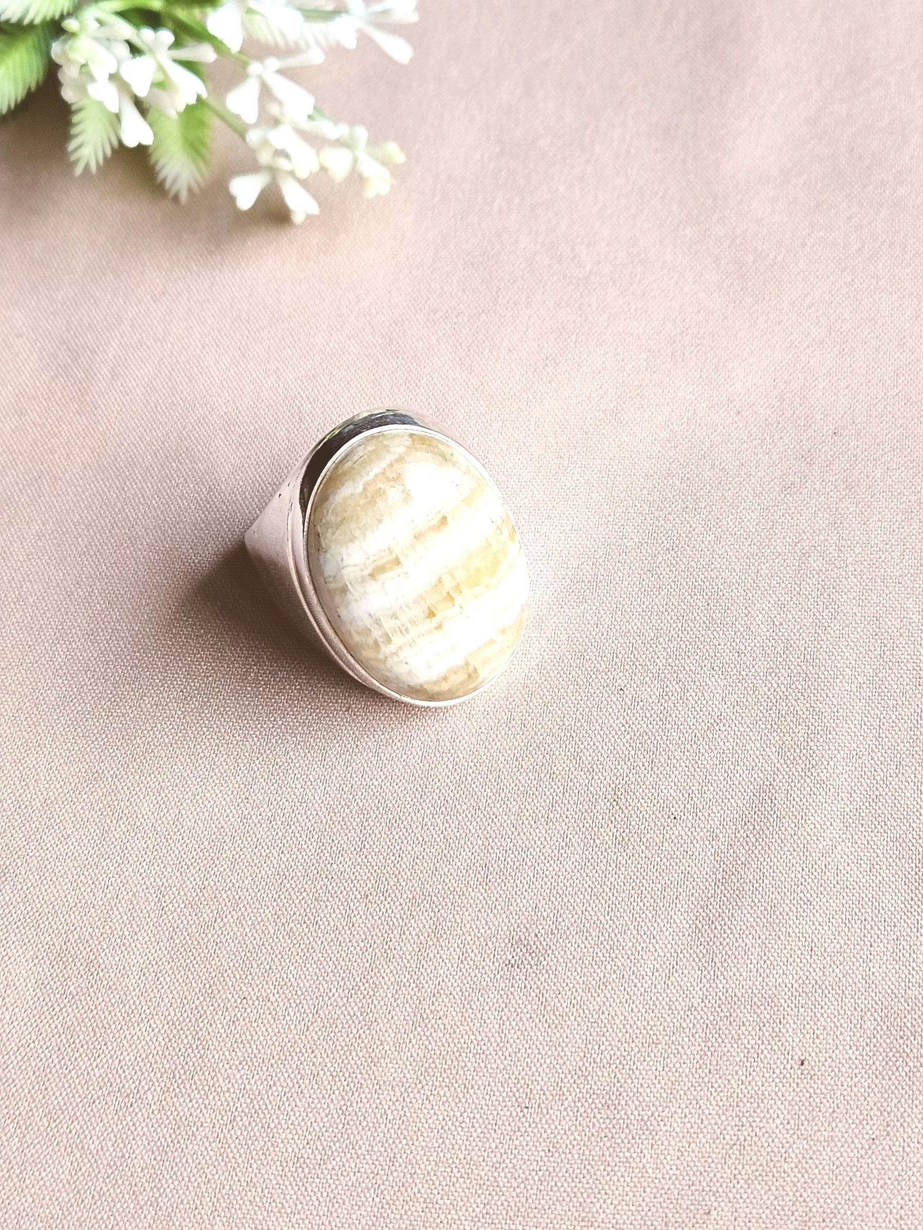 Natural Jasper Ring for Men – Handcrafted Silver Plated GS Designer Ring