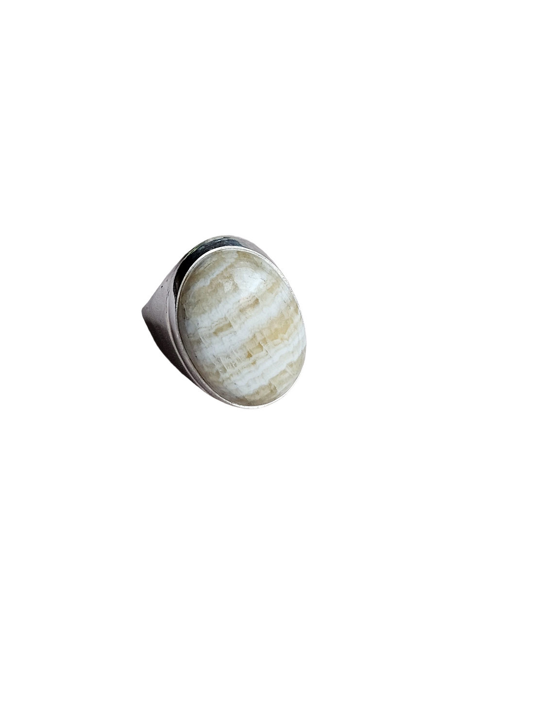 Natural Jasper Ring for Men – Handcrafted Silver Plated GS Designer Ring