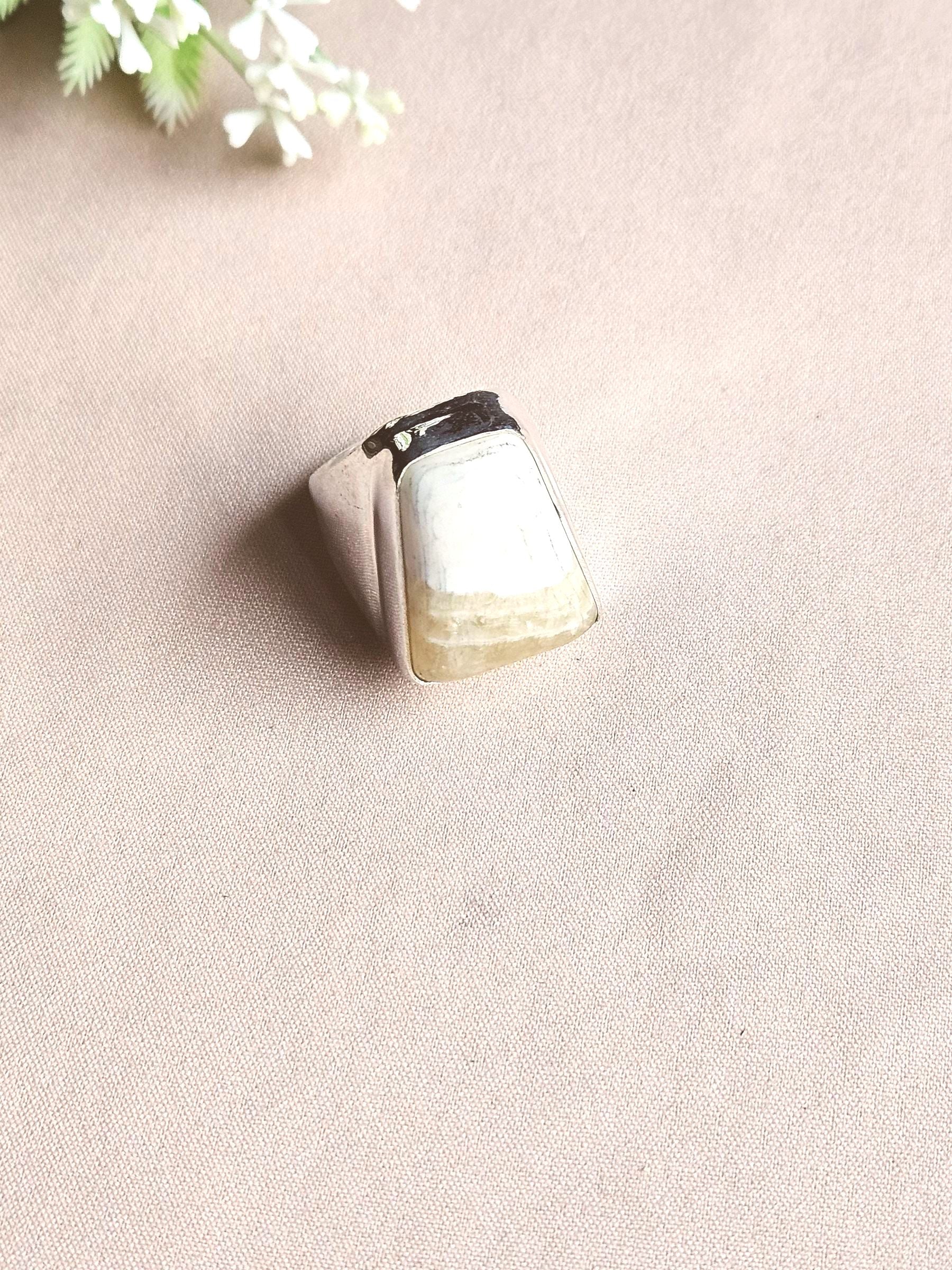 Natural Jasper Ring for Men – Handcrafted Silver Plated GS Designer Ring
