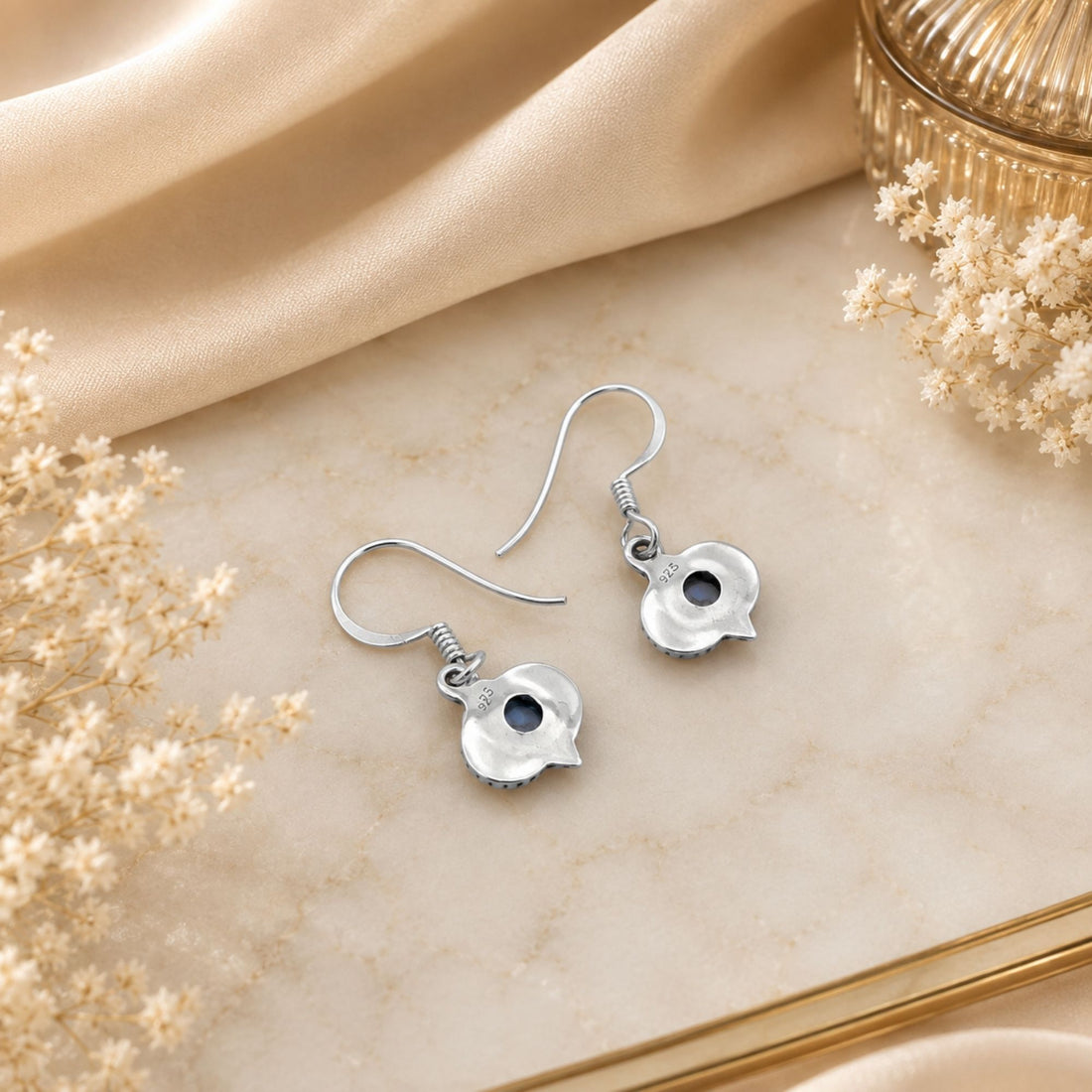 Rainbow Moonstone 925 Sterling Silver Earrings, Drop Dangle Earrings, Handmade Gemstone Jewelry, Gift for Women