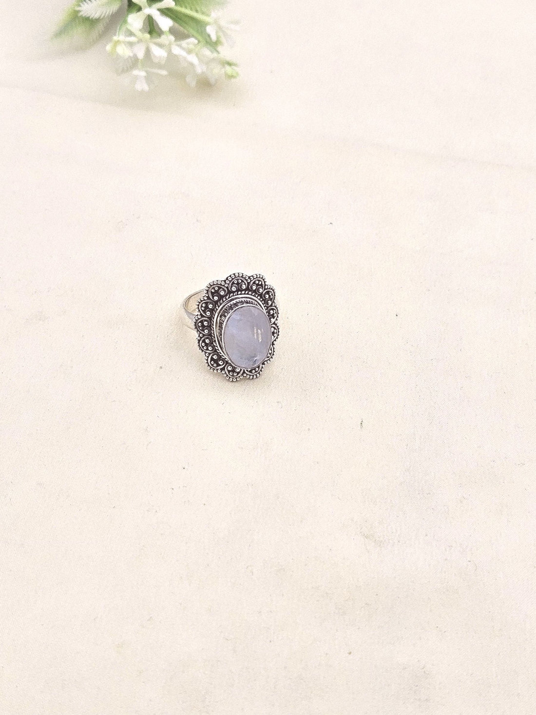 Fine Handcrafted 925 Silver Oxidized Variant Gem Stones Awesome Designer Finger Ring