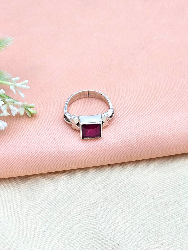 Fine Handcrafted 925 Silver Red Onyx Gem Stones Awesome Designer Finger Ring