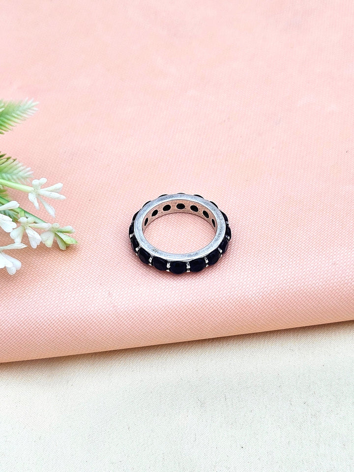 Fine Handcrafted 925 Silver Blue Onyx Gem Stones Awesome Designer Finger Ring